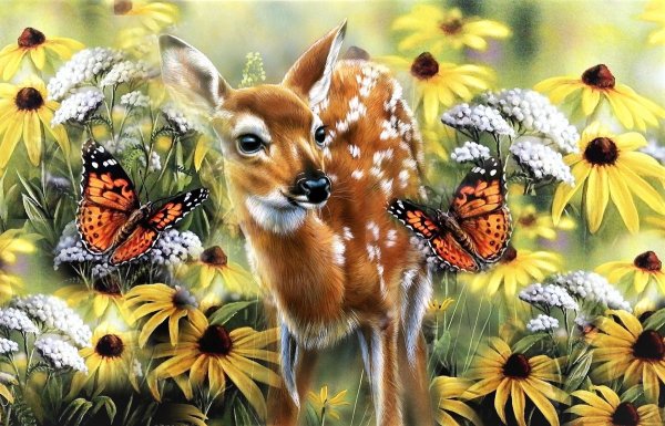 Картины с животными на природе