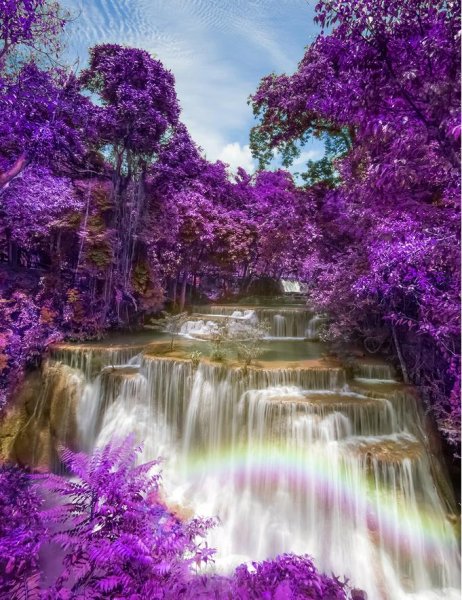 Горы озеро закат