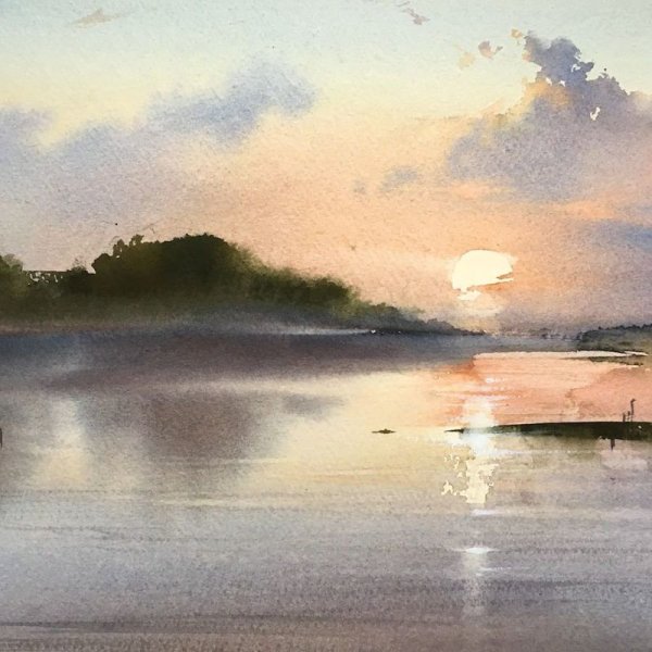 Акварель художник Олег Ширинкин