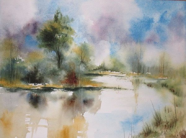 Акварель пейзаж Анатолий Трошкин