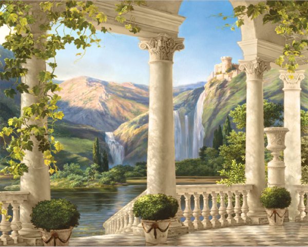 Фрески Апплико горы