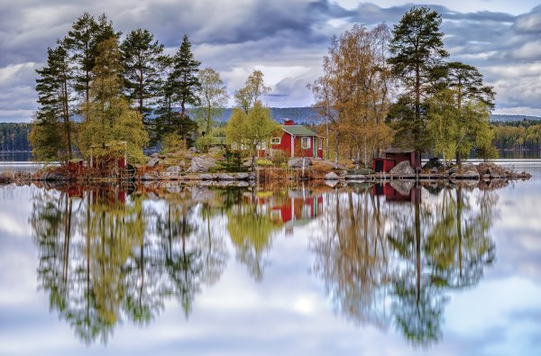 Озеро Оснен Швеция