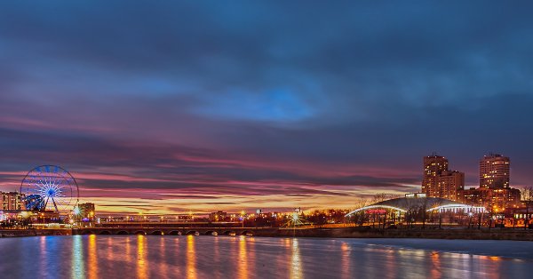 Челябинск набережная ночной