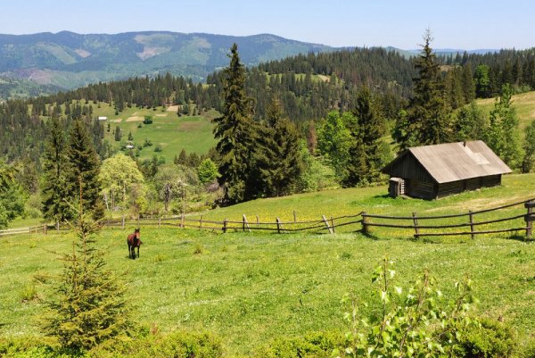 Карпаты Румыния деревушка