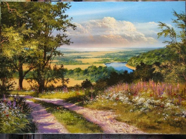 Корейский художник Kang Jung ho (강정호). Пейзажи.