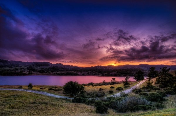 Пейзаж закат