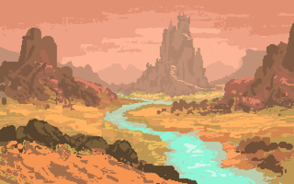 Красивый пейзаж арт