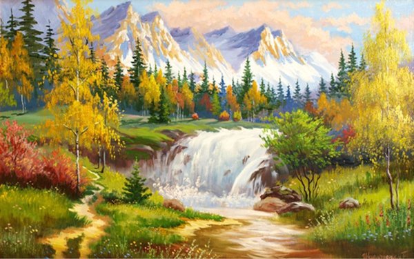 Летний пейзаж Анна Лакисова