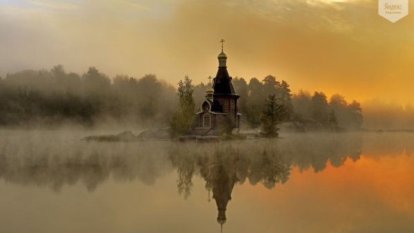 Храм Покрова на Нерли осень