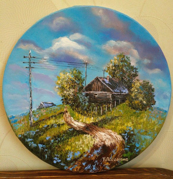 Деревня живопись мастихин