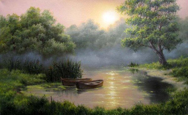 Картина художника Смородинов Руслан-"рассвет"