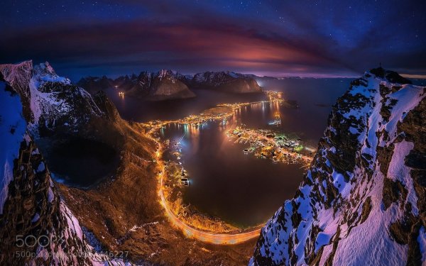 Лофотенские острова Северное сияние