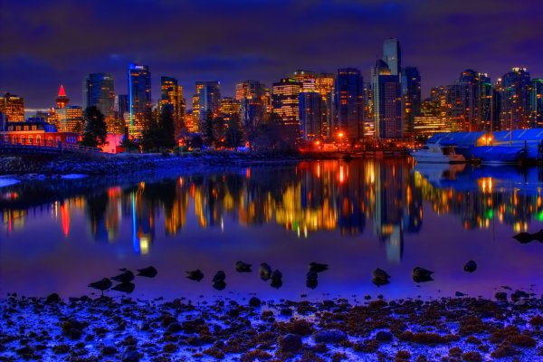 Ночной Ванкувер