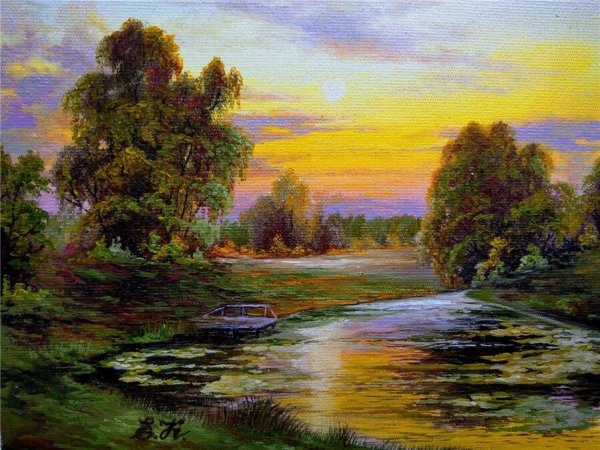 Летние пейзажи художник Кораблева Елена Николаевна