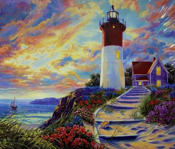 Алмазная мозаика 40х50 gl Маяк