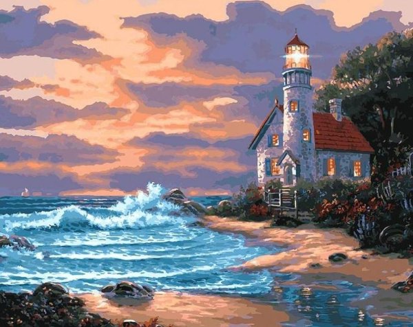 Mark Keathley морской пейзаж,,Маяк