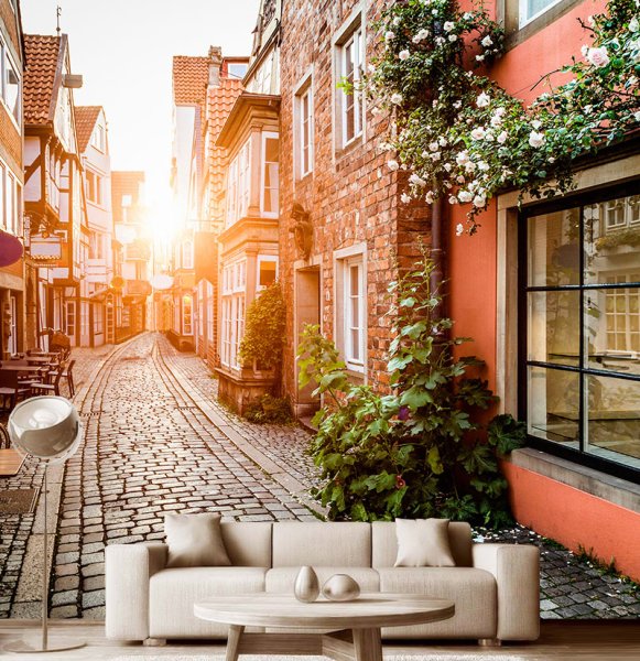 Фотообои улочки в Европе