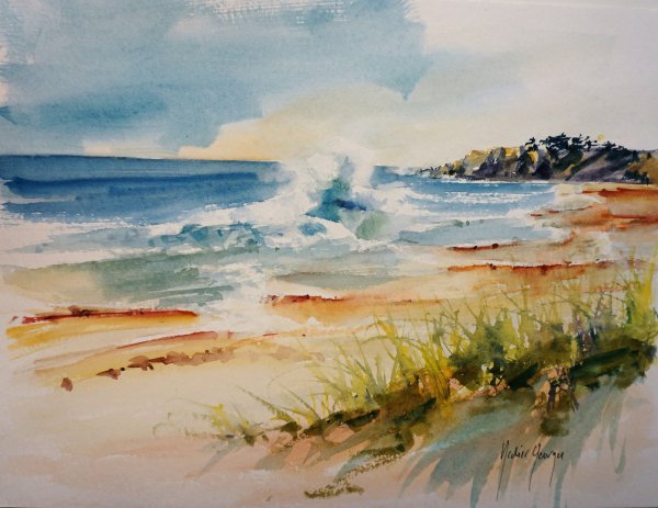 Сергей Радюк картины акварелью море