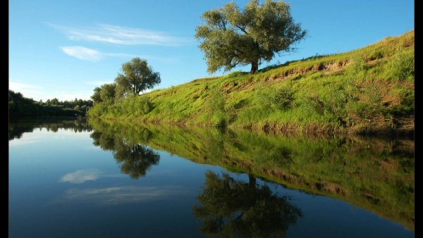 Река Ишим в Казахстане