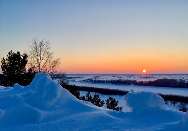 Золотая осень река Ишим
