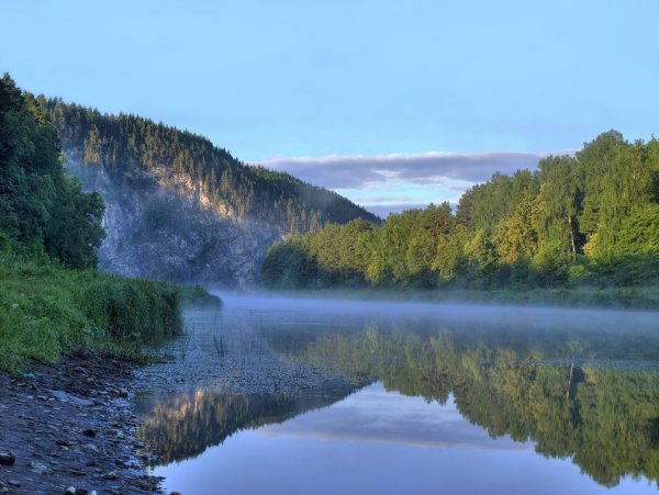 Река белая Агидель Башкирия-Урал
