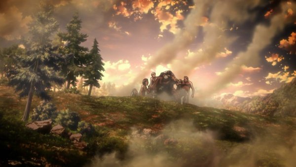 Атака титанов пейзажи