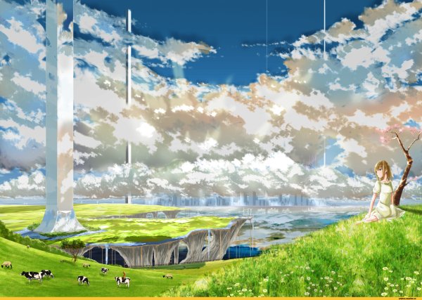 Пейзажи из аниме