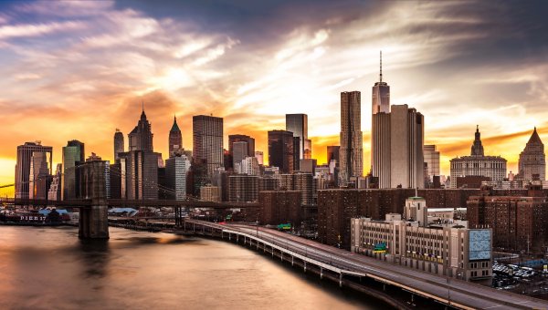 Манхэттен мост Нью-Йорк