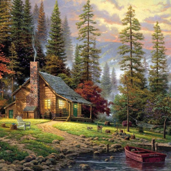 Красивая осень в деревне