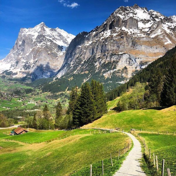 Альпийские горы в Швейцарии