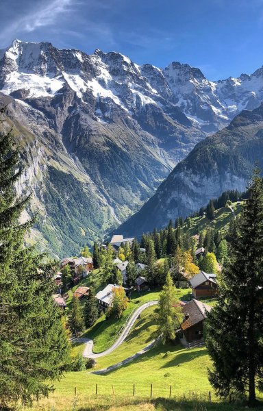 Альпийские горы в Швейцарии