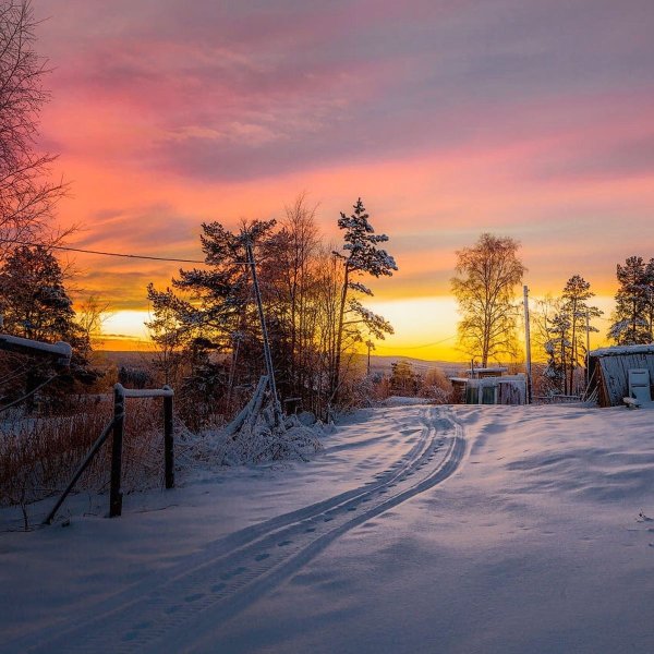 Деревни Карелии зимой