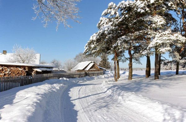 Зимняя деревня