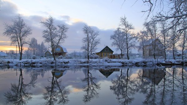 Деревни Карелии зимой