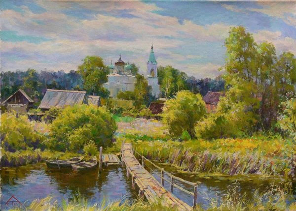 Художник Виктор Быков зима