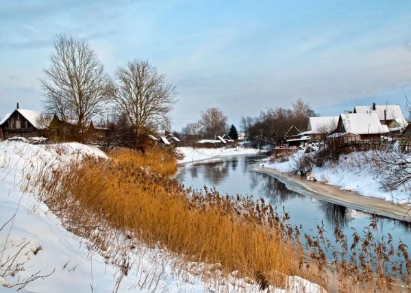 Ранняя Весна в деревне
