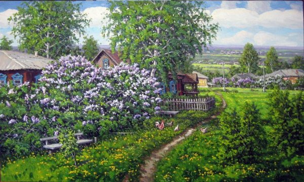 Весна живопись Йохан Кроутен