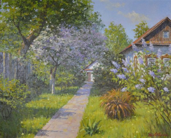 Утренний пейзаж деревня Герасимов