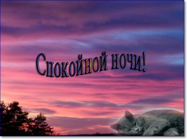 Доброй ночи крепкого сна