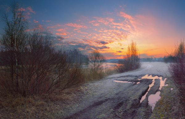 Весна солнце река