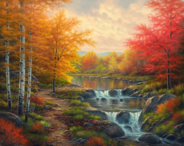 Алмазная мозаика природа диамонд