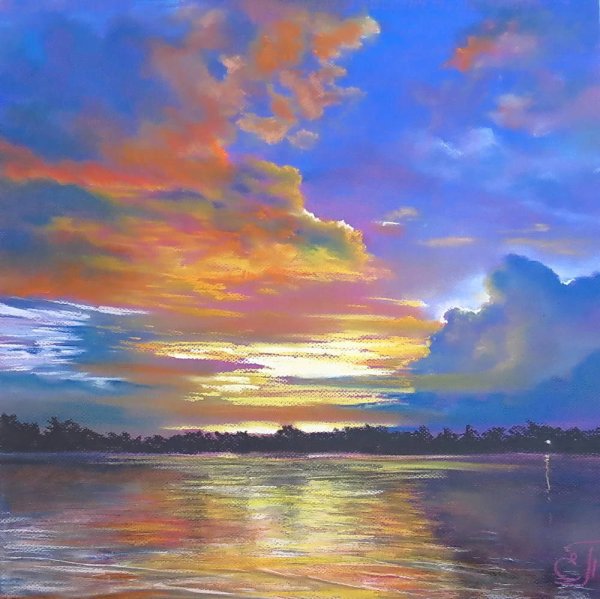 Закат пастелью