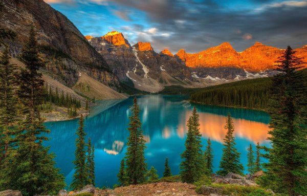 Озеро Макдональд штат Монтана 4k