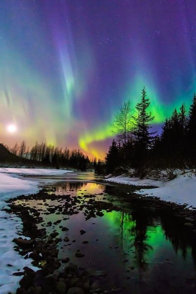 Аляска Северное сияние