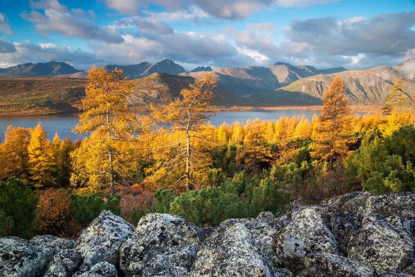 Озеро Джека Лондона Магаданская область осень