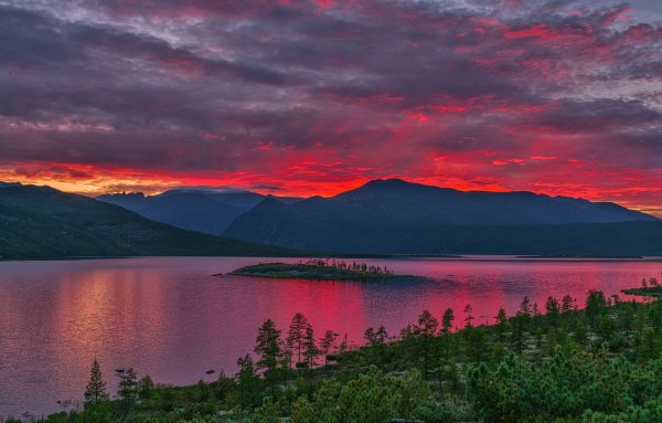 Магадан пейзаж города