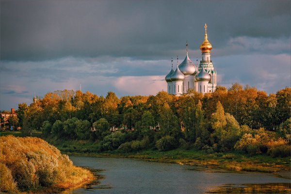 Вологда Соборная горка осенью