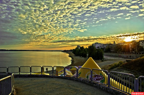 Пейзаж Волга Самара набережная