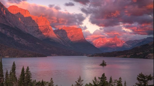 Озеро сент-Мэри, Монтана, США