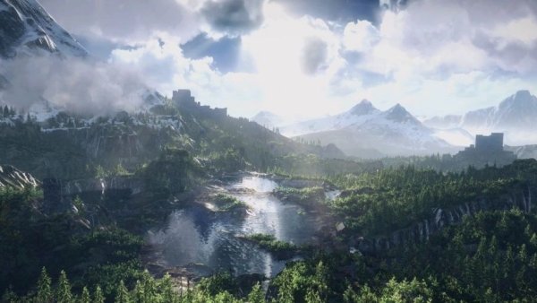 Ведьмак арты пейзаж